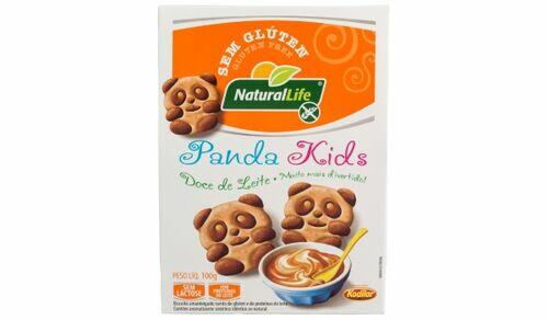 Biscoito Sem Glúten Panda Kids Doce de Leite Natural Life 100g