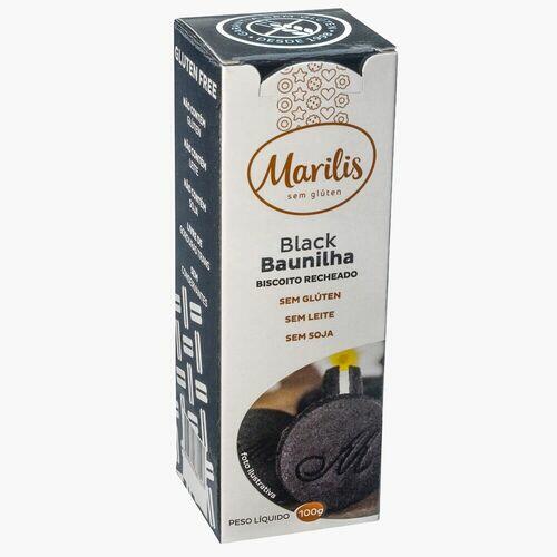 Biscoito Sem Glúten Recheado Black Baunilha Marilis 100g