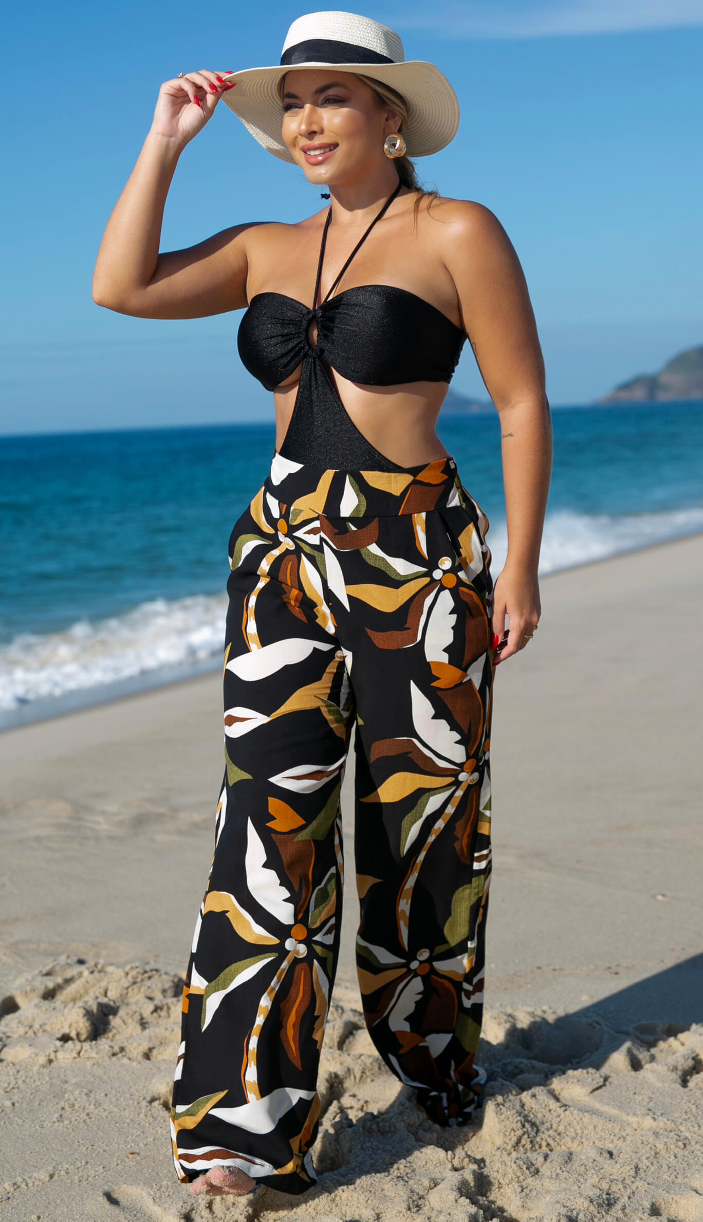Saída de Praia Calça Sunshine GRISFIT Moda Praia
