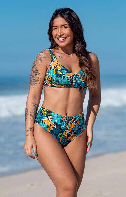 Conjunto Biquíni Hot Pants com Top Reforçado Ibiza