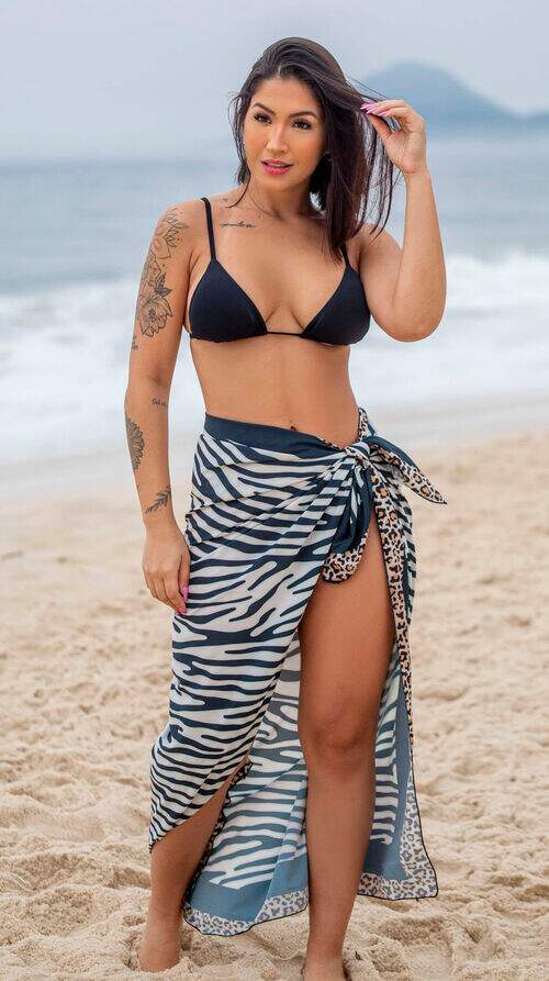 Canga de Praia Animal Print