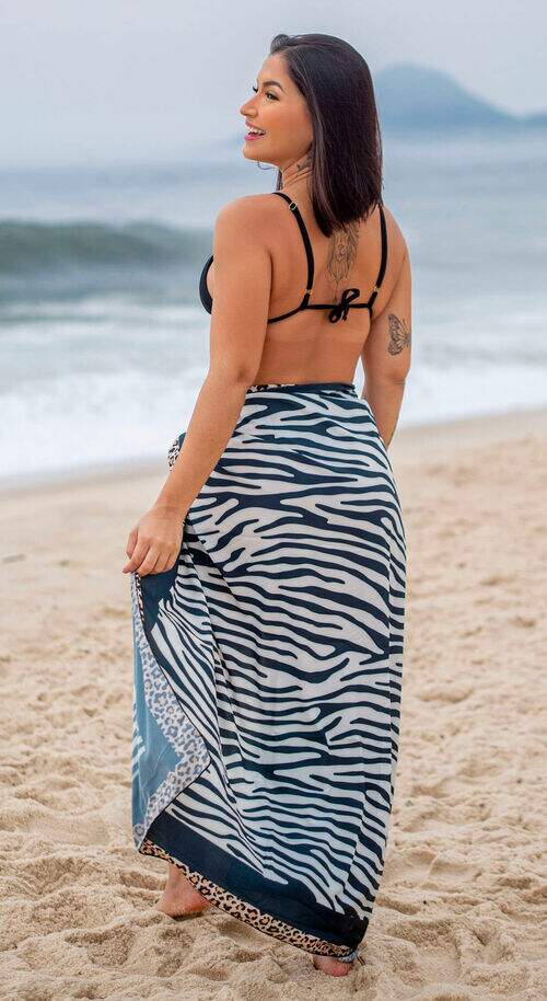 Canga de Praia Animal Print