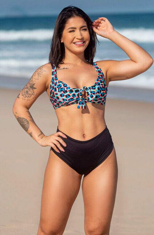 Conjunto Biquíni Hot Pants com Top Oásis