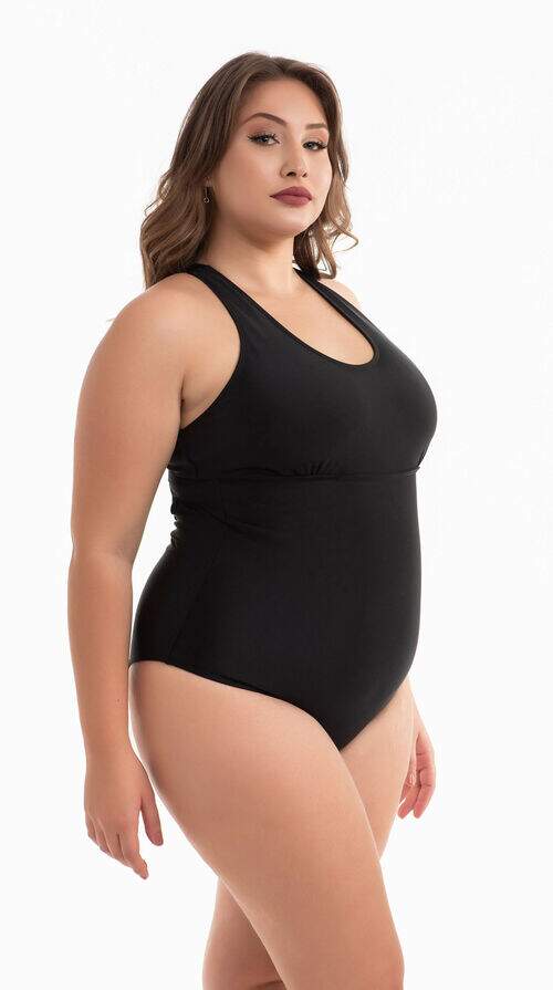 Maiô Plus Size Sustentação Preto