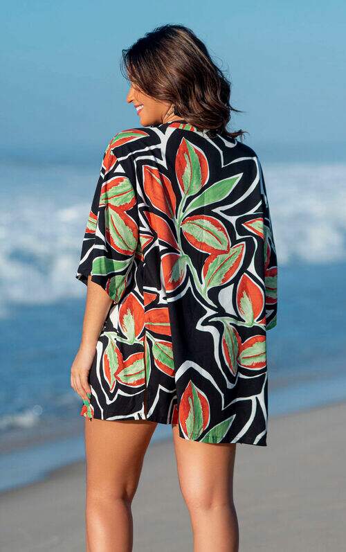 Kimono Saída de Praia Estampado