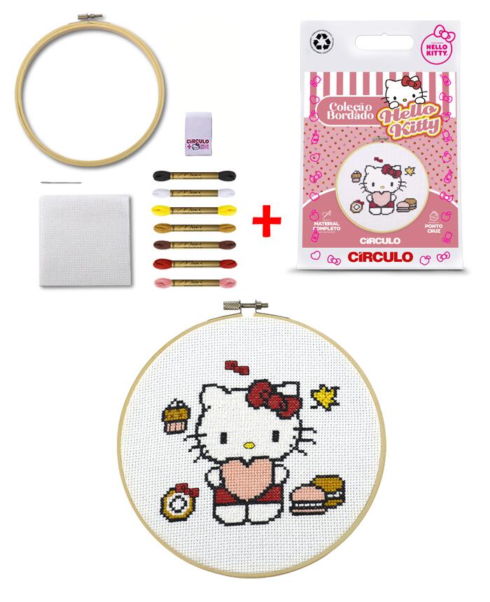 Comprar COLECAO PONTO CRUZ HELLO KITTY - COR DOCES - R$42,90