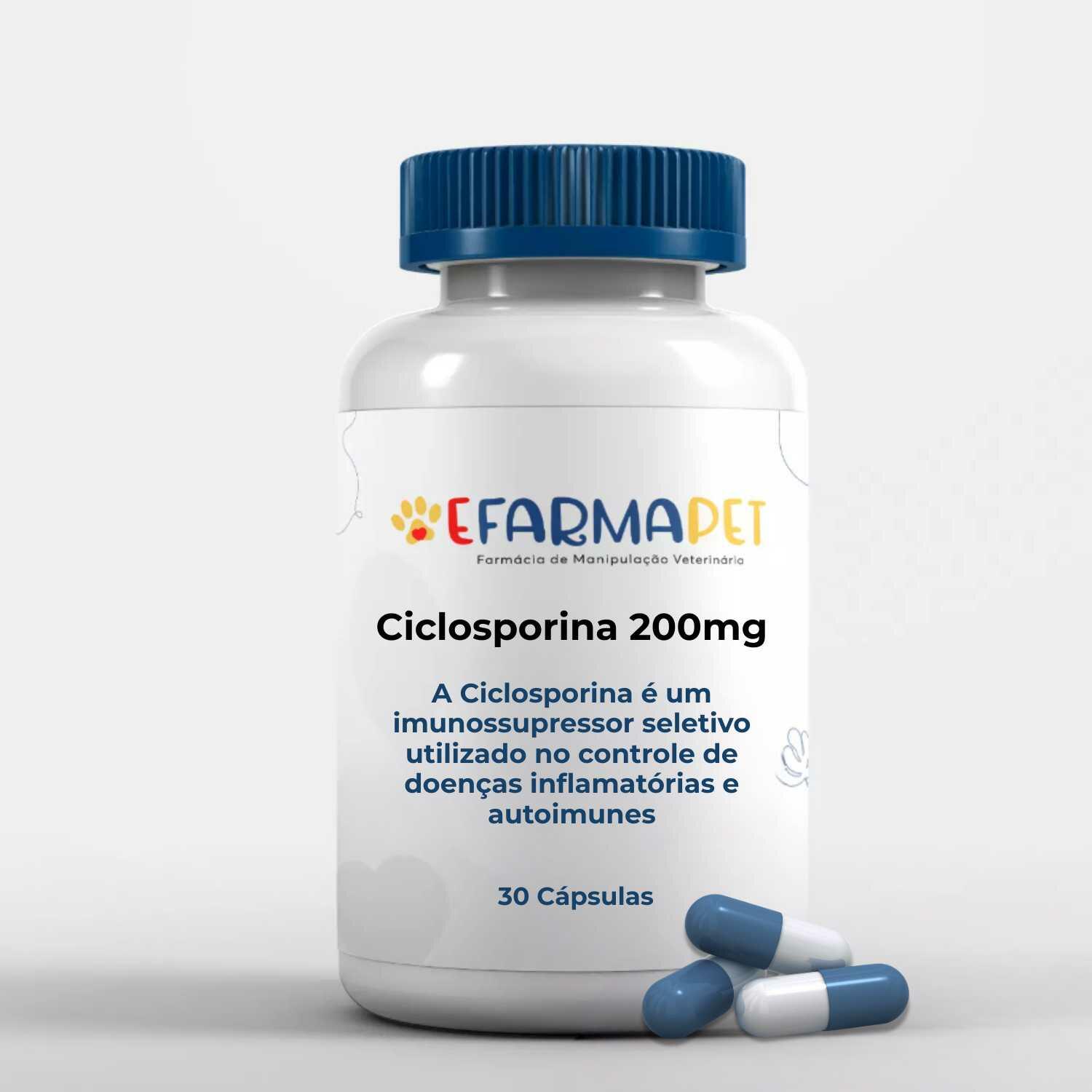 Comprar Ciclosporina 200mg : 30 Cápsulas - Uso Veterinário - a partir ...