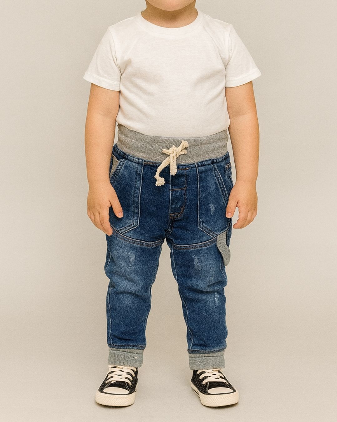 Calça Jogger CalÃ§a Hering Infantil Elástico CalÇa Jeans Para Bebe