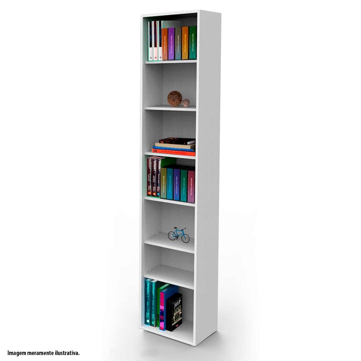 Estante biblioteca para livros bookcase 1 coluna