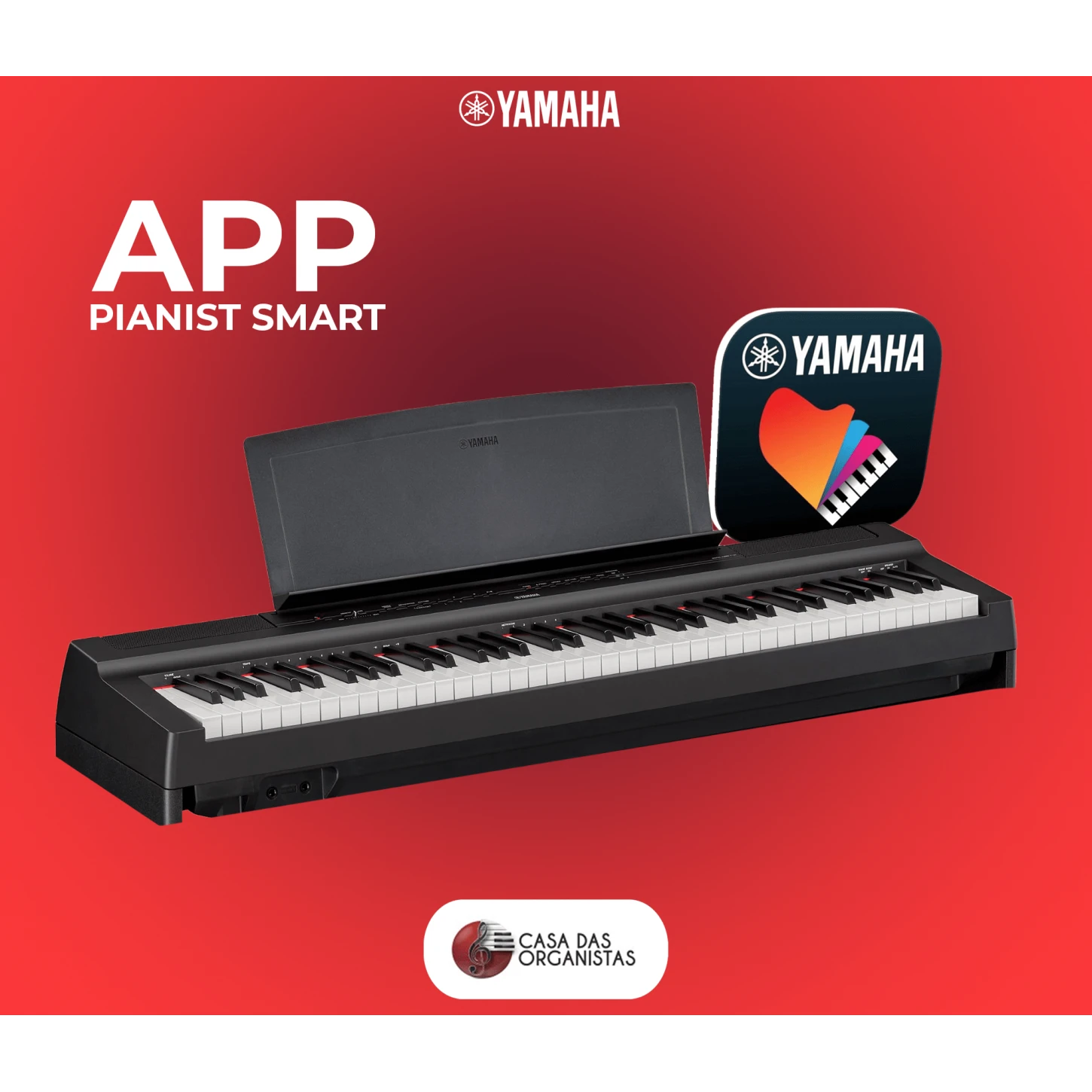 Comprar Piano Digital Portátil Yamaha P121 + Estante - Casa das