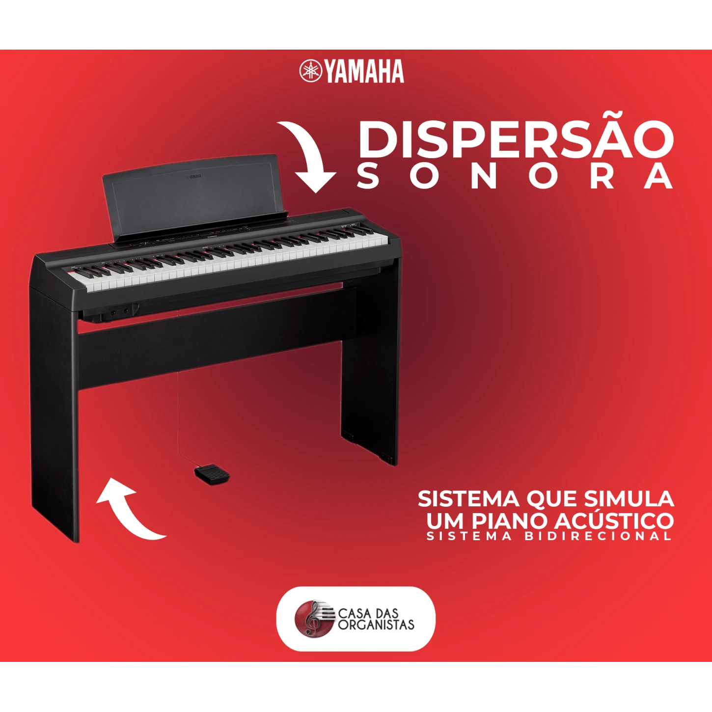 Comprar Piano Digital Portátil Yamaha P121 + Estante