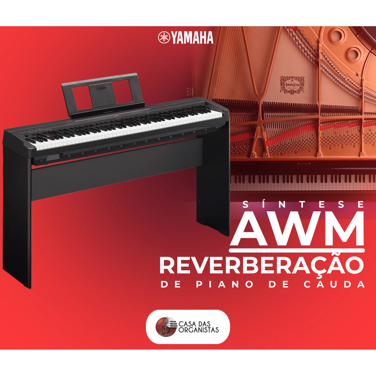 Piano Digital Yamaha P45 | Portátil, Realista e Compacto - a