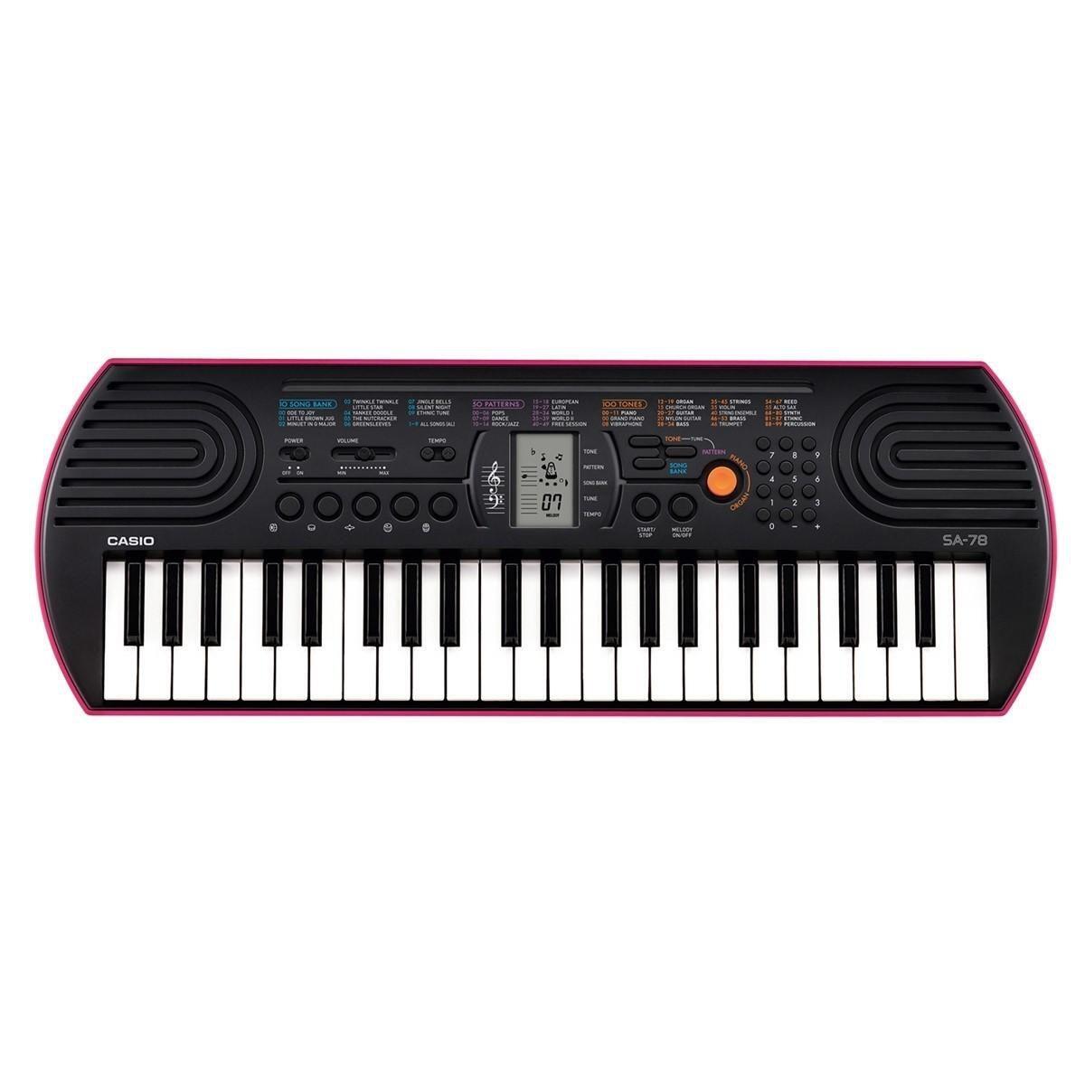 Comprar Teclado Musical Casio SA78 AH2 Rosa Infantil Digital