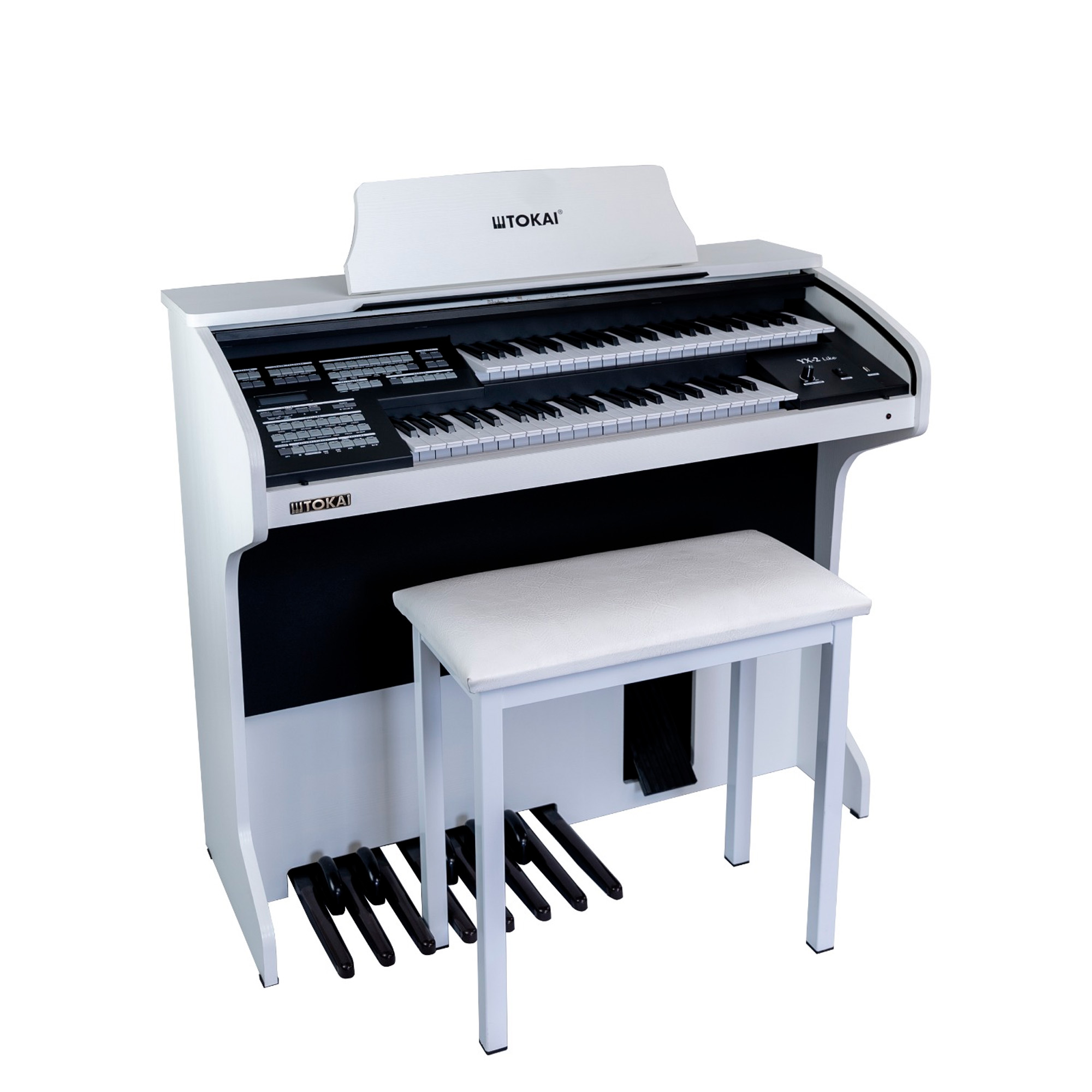 Órgão Eletrônico Tokai YX2 Like Branco - Som e Potência - a partir