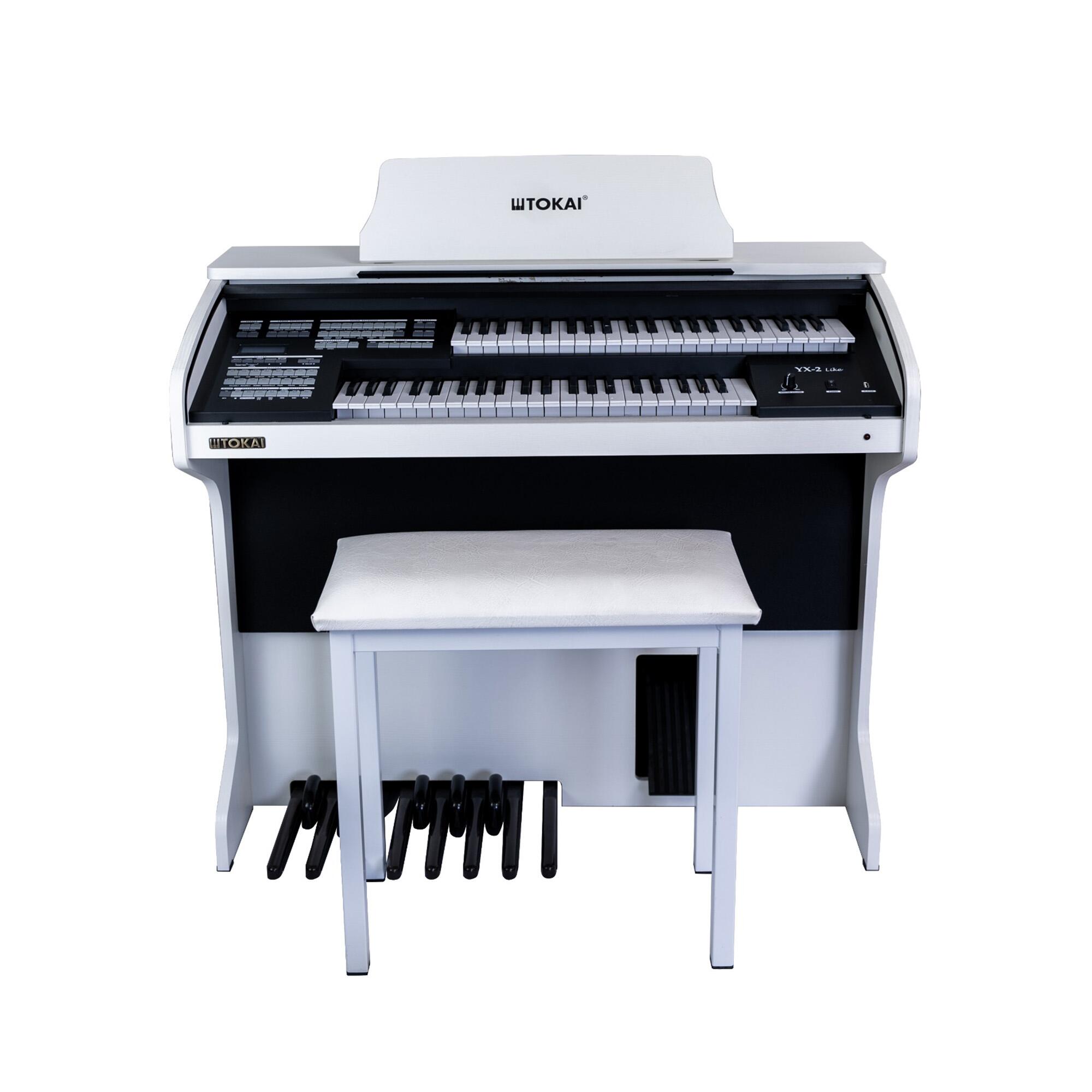 Órgão Eletrônico Tokai YX2 Like Branco - Som e Potência - a partir