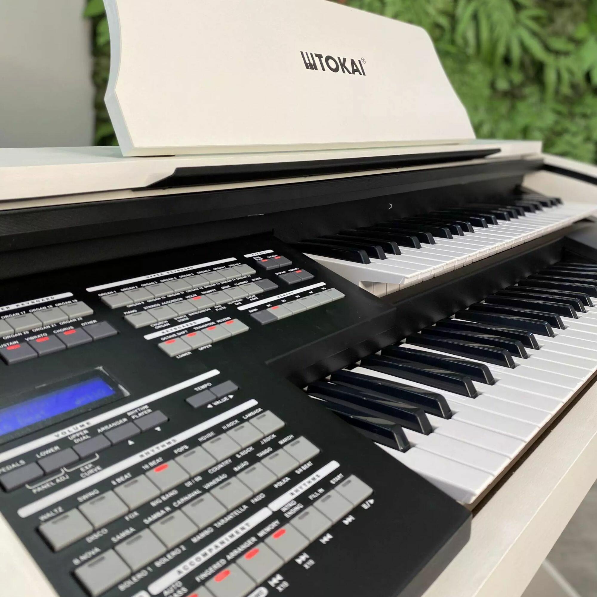 Órgão Eletrônico Tokai YX2 Like Branco - Som e Potência - a partir