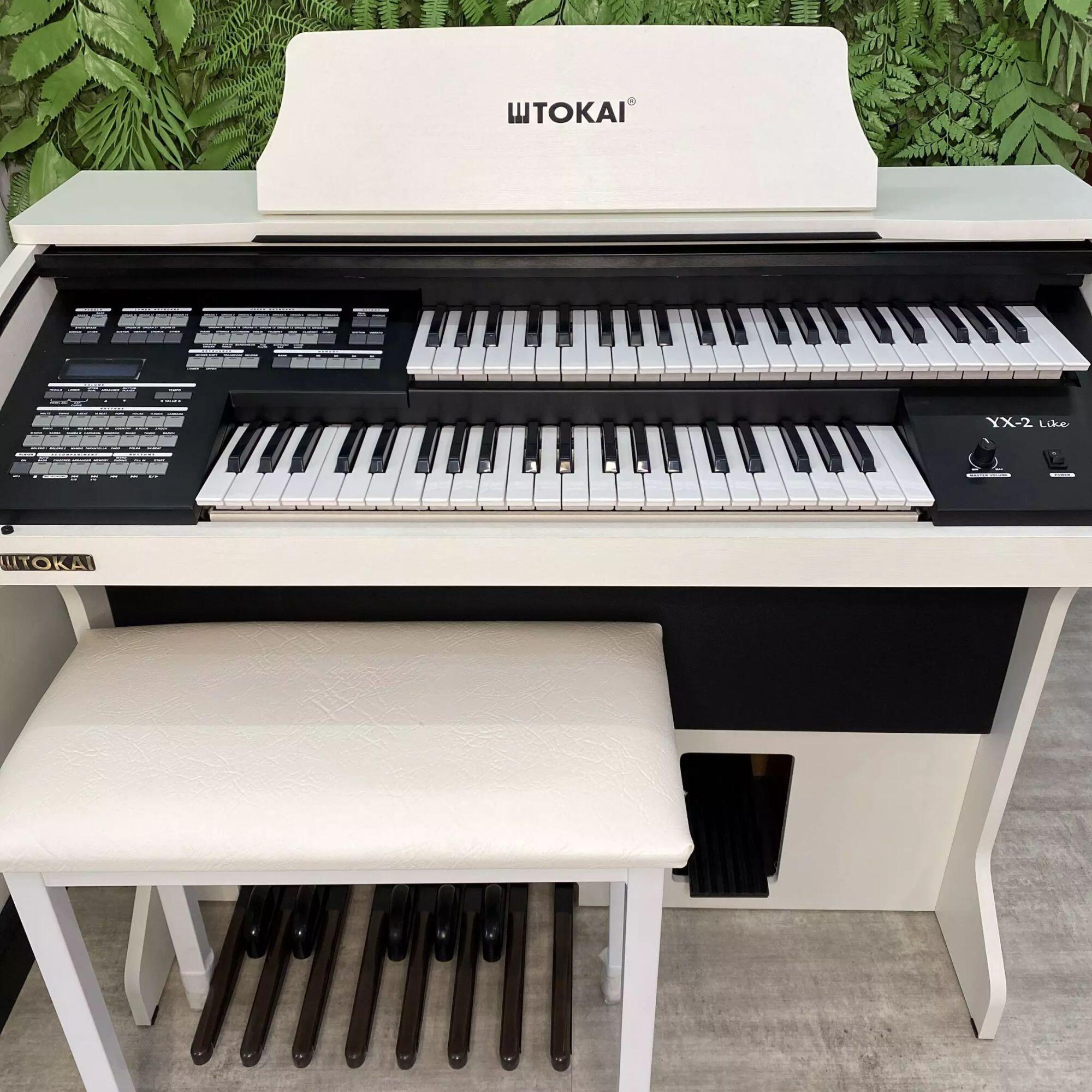 Órgão Eletrônico Tokai YX2 Like Branco - Som e Potência - a partir