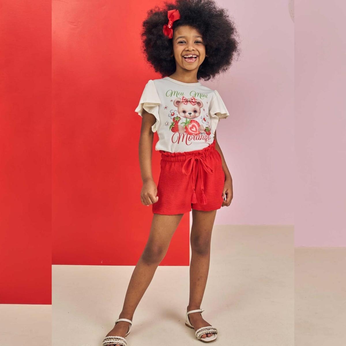 Conjunto infantil Kukiê confortável pra sua princesa!