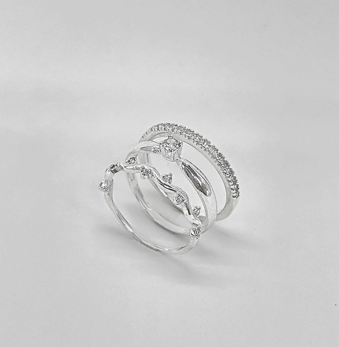 Anéis femininos de prata 925 com brilho intenso, design autoral e ...