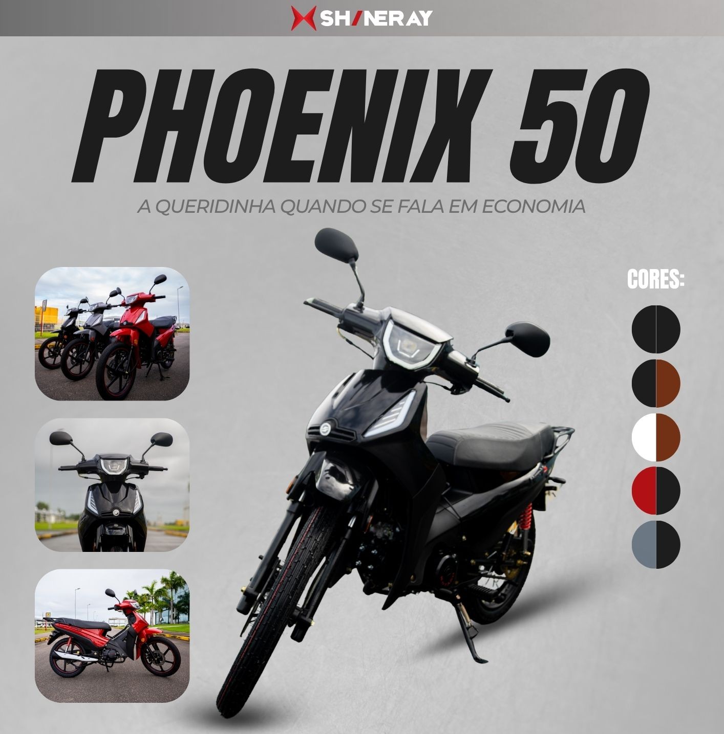 PHOENIX S 0km - Shineray em Fortaleza | Federal Motos