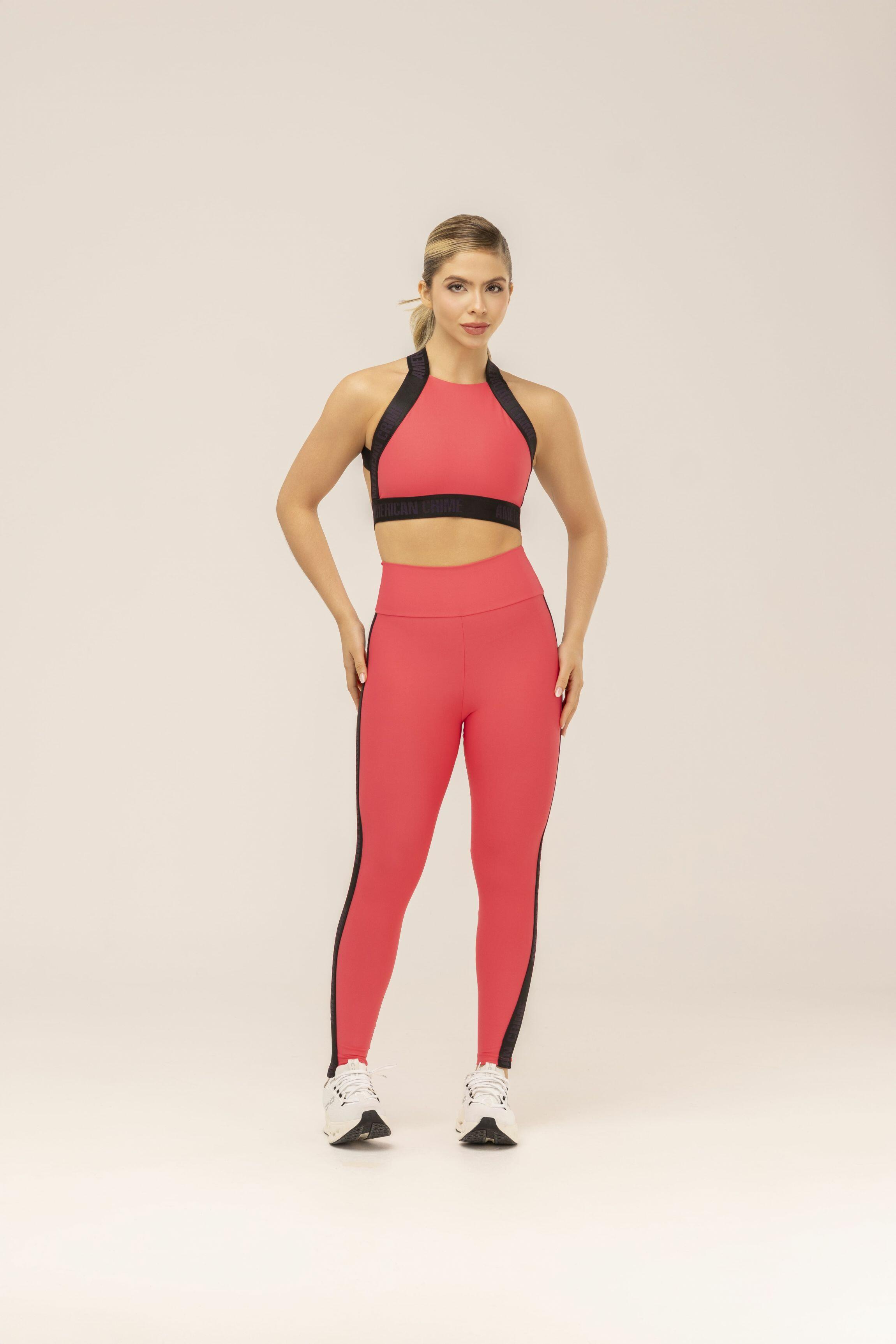 LEGGING CLASSIC ROUGE AND BLACK