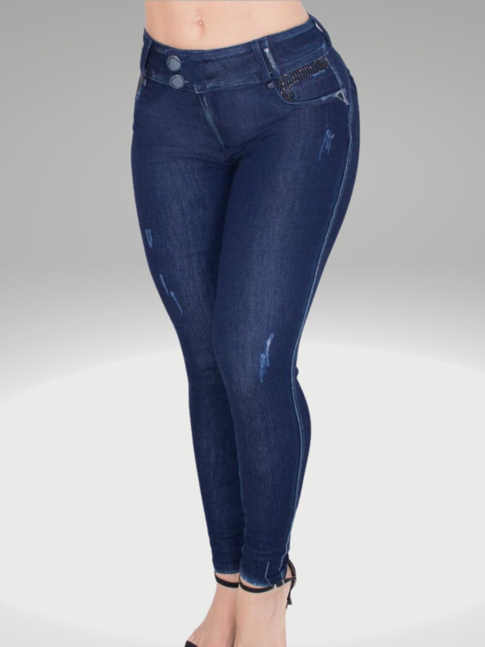 Comprar Calça Jeans Feminina Azul Escuro Pit Bull Jeans a