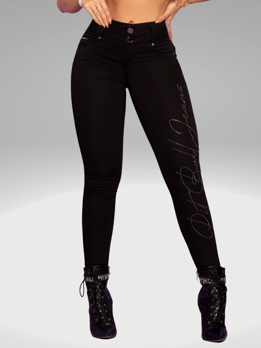 Comprar Calça Jeans Modeladora com Logomania Exclusiva Pit Bull