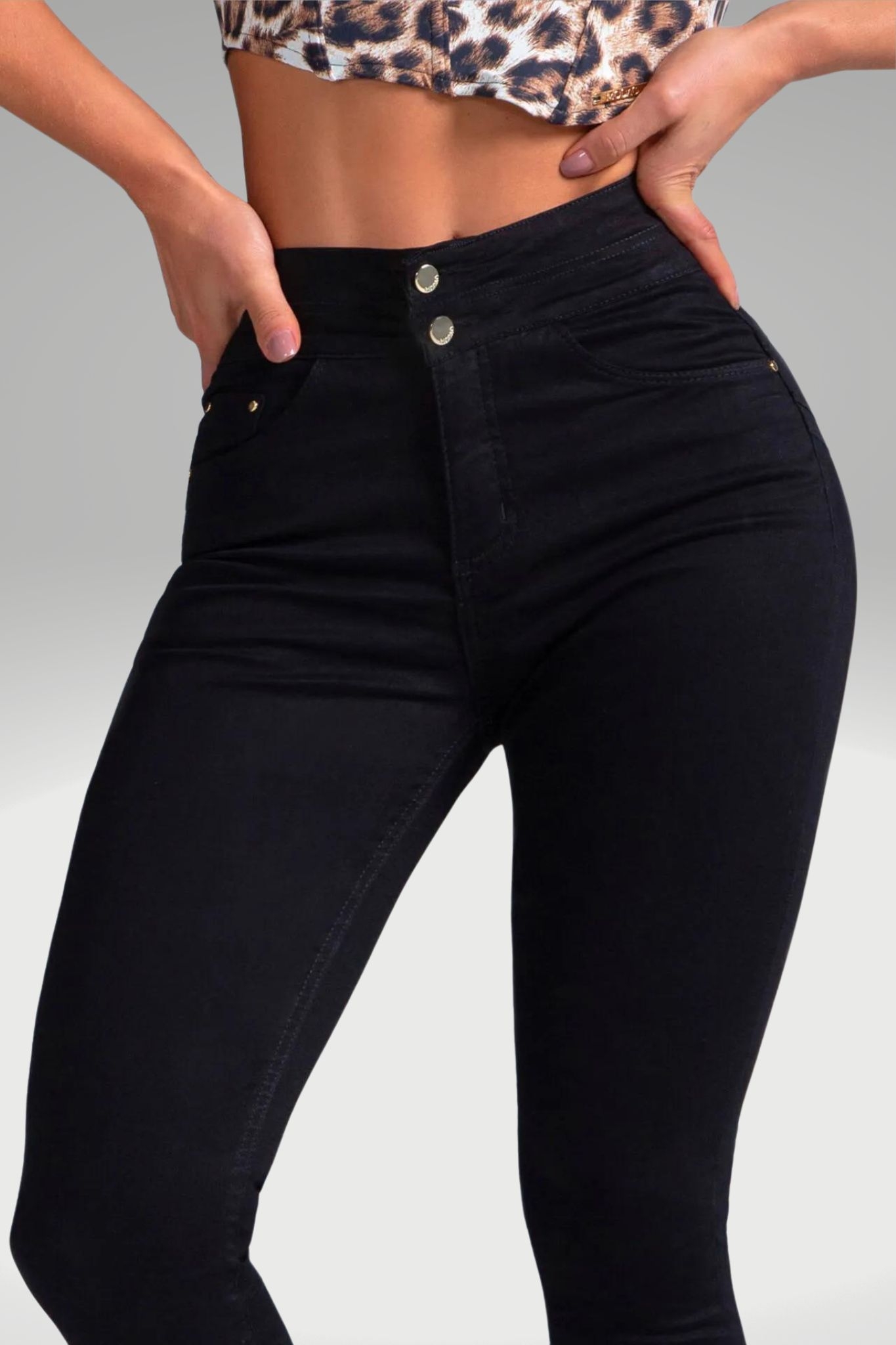 Comprar Calça Jeans Modeladora Cintura Perfeita Preta Que Não