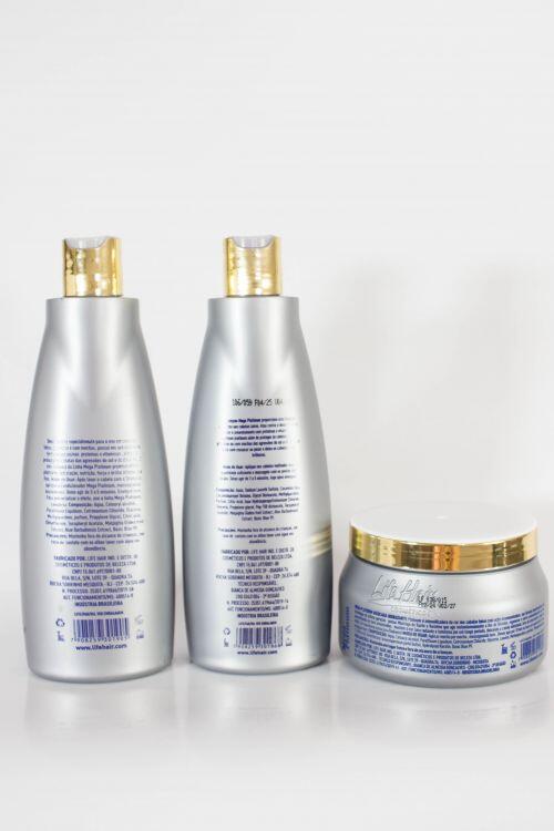 Comprar Kit Mega Platinum Shampoo Condicionador e Máscara 500g - a
