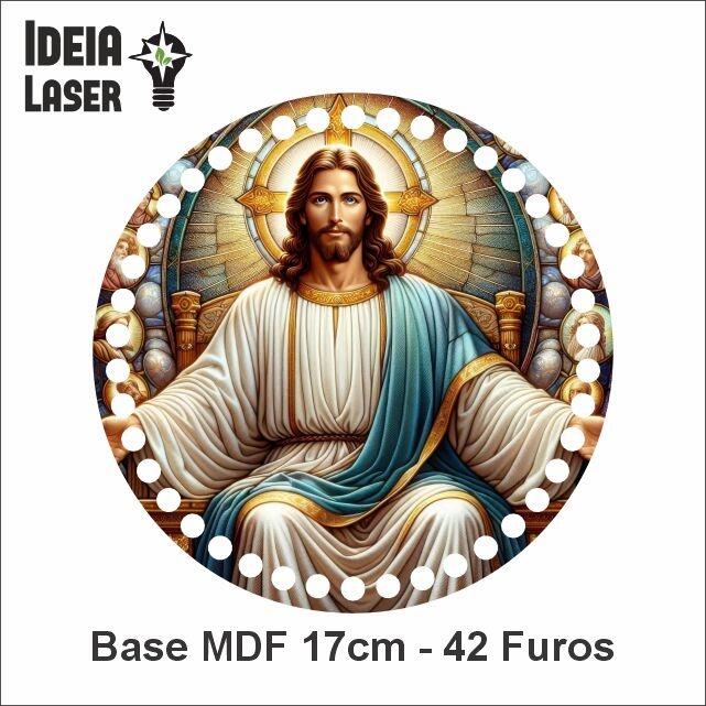 Comprar Mestre Ascensionado Jesus - Arte Estilo Vitral - de R$2,94
