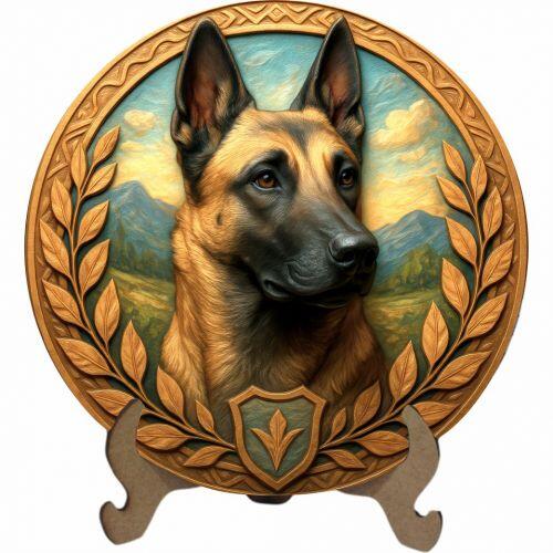 Pegatina Para El Coche Malinois Belga Pegatina Para El Coche 22 Cm (8.7 Pulgadas) 3D Rasgado Pegatinas Para Perros Mascotas Pegatinas Impermeables
