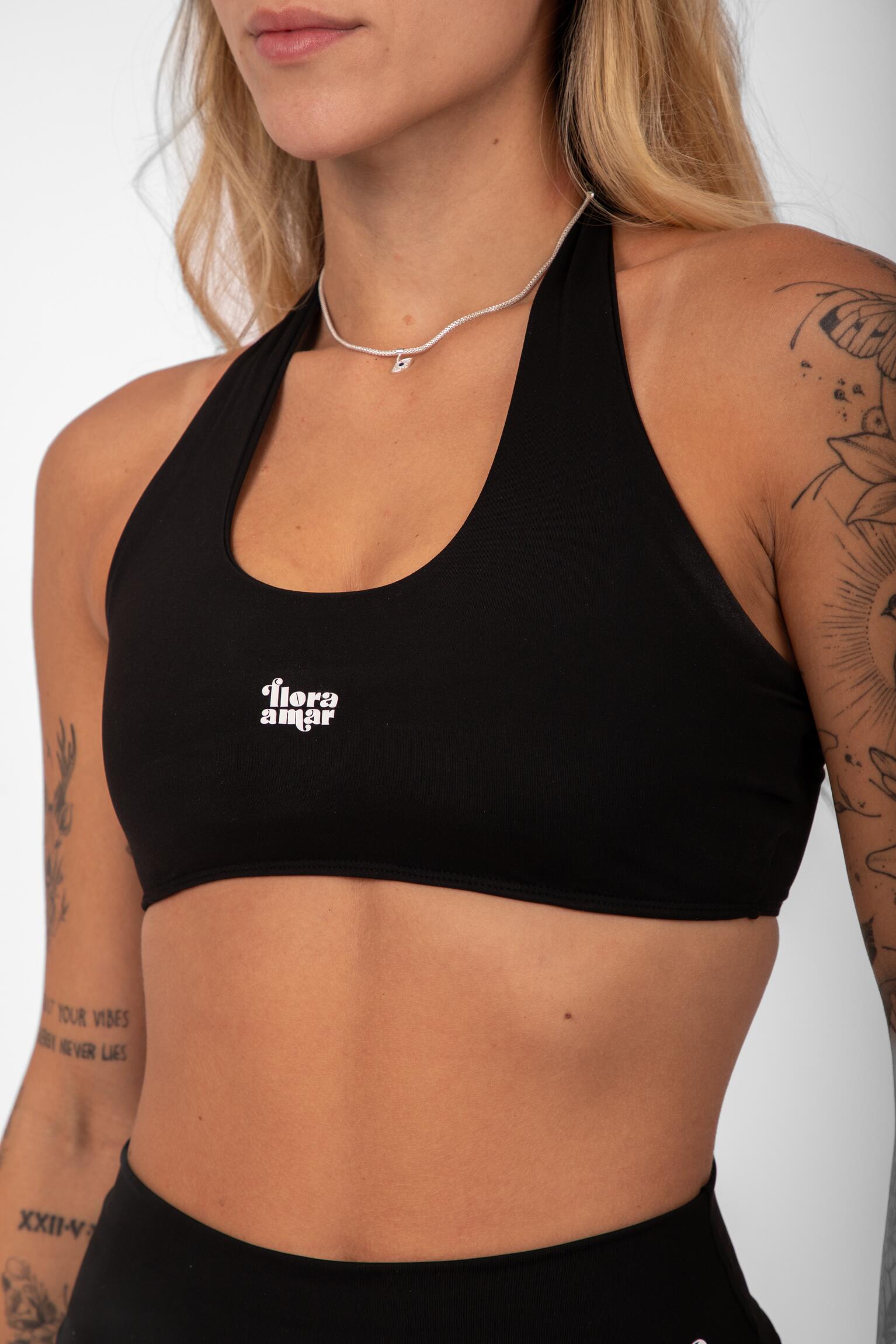 トップス FRANGANT Torso tops BLACK Top Tricot Laura Preto | Galeria Tricot