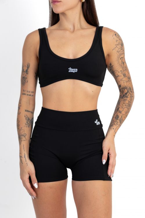 Comprar Top Bia Preto e Branco - Flora Amar