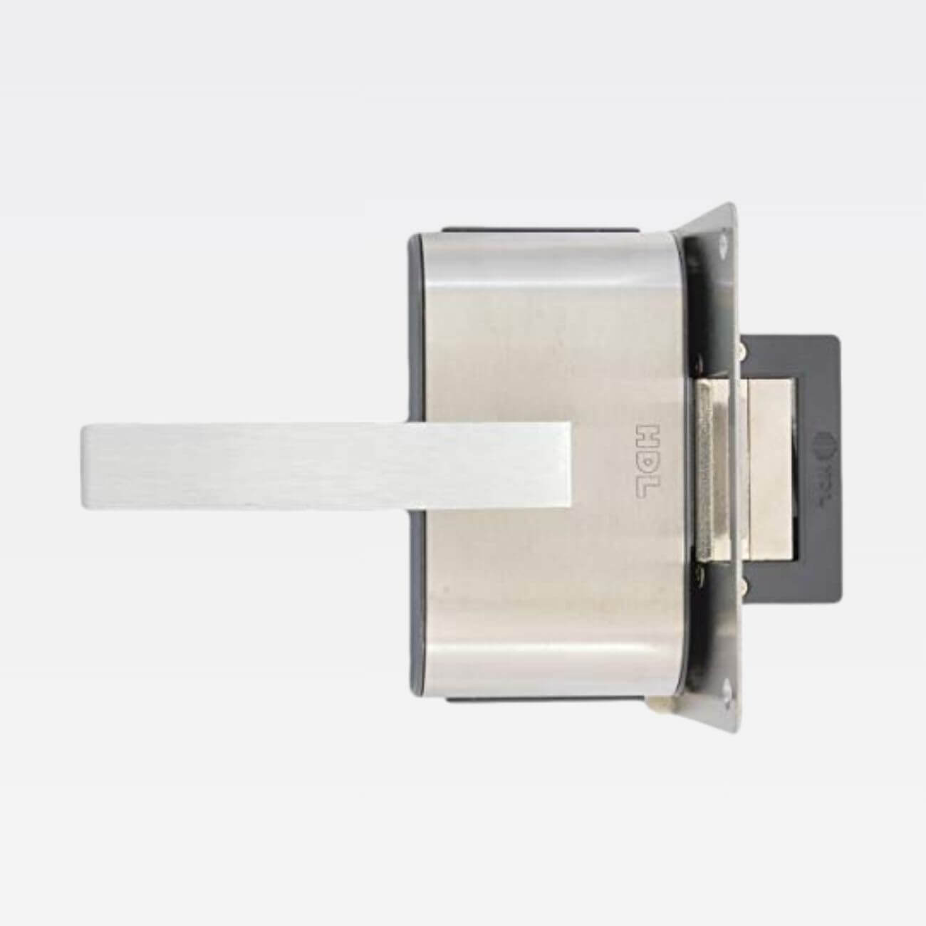 Fechadura HDL PV90 1R-L Inox com Puxador Para Porta Vidro - a