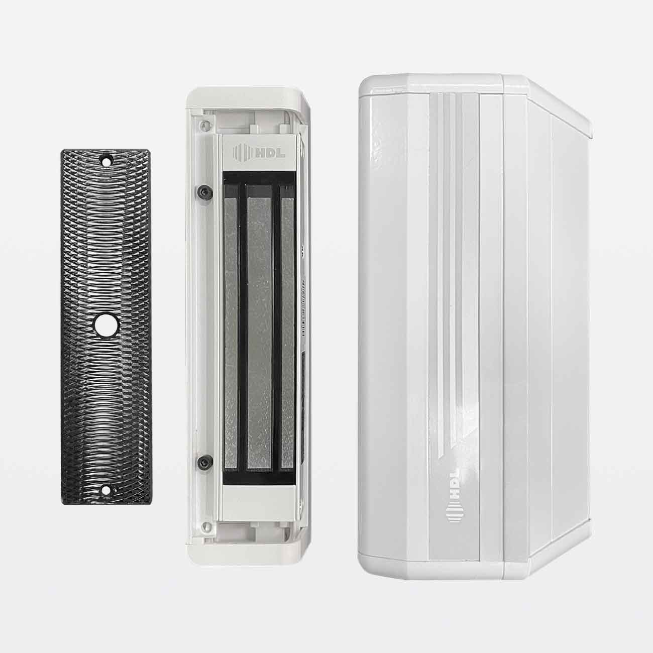 Fechadura Magnética HDL M-90 180kg Externa c/ Acabamento - de R