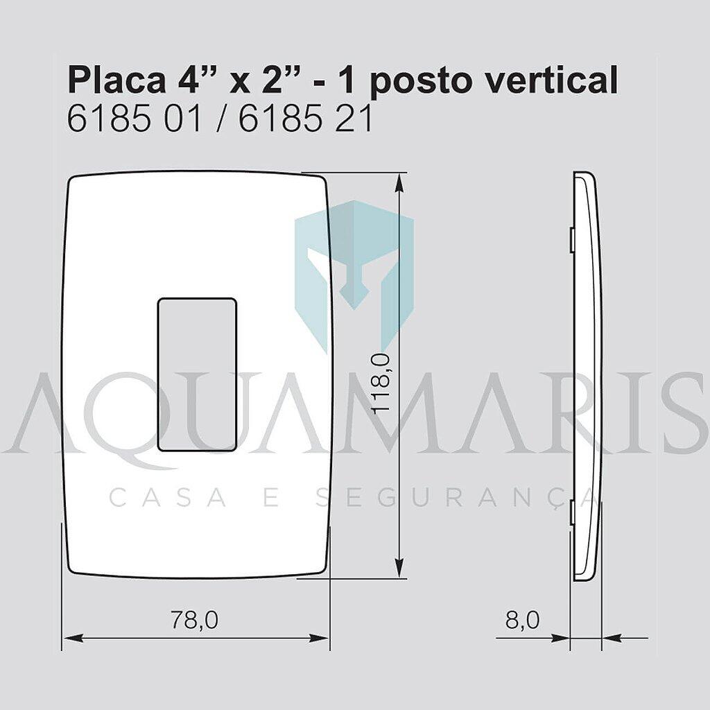 Pial Plus Branco Placa 1 Posto PIAL Plus Legrand Vertical 4x2 - a partir de R$7,82