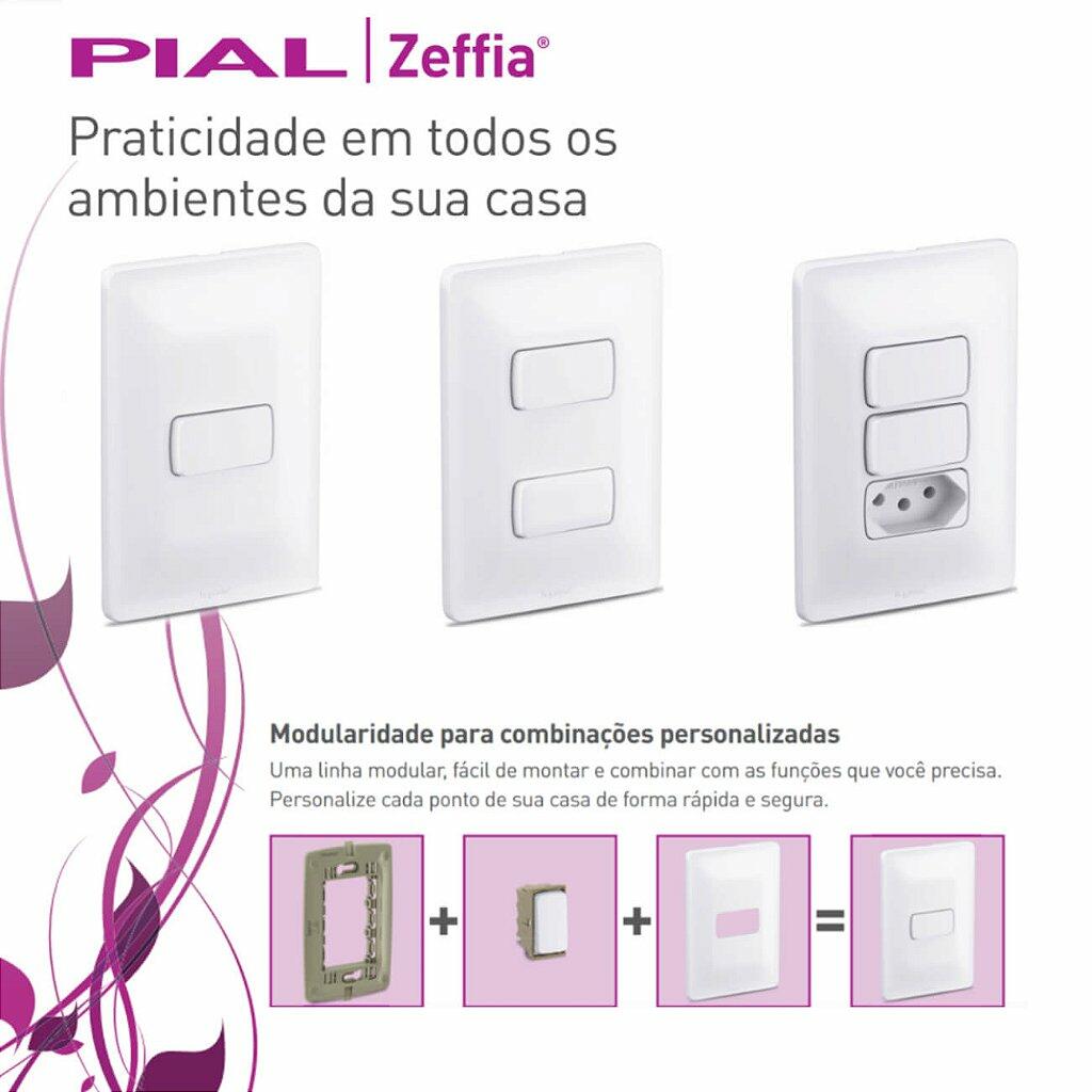 Kit Interruptor Paralelo PIAL Zeffia com Placa 4x2 - Legrand - a