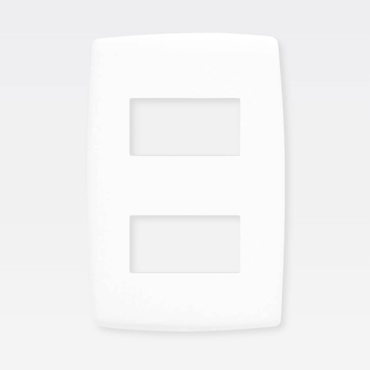 Pial Plus Branco Placa 2 Postos PIAL Plus Legrand Horizontal Branco - a partir de R$7,87