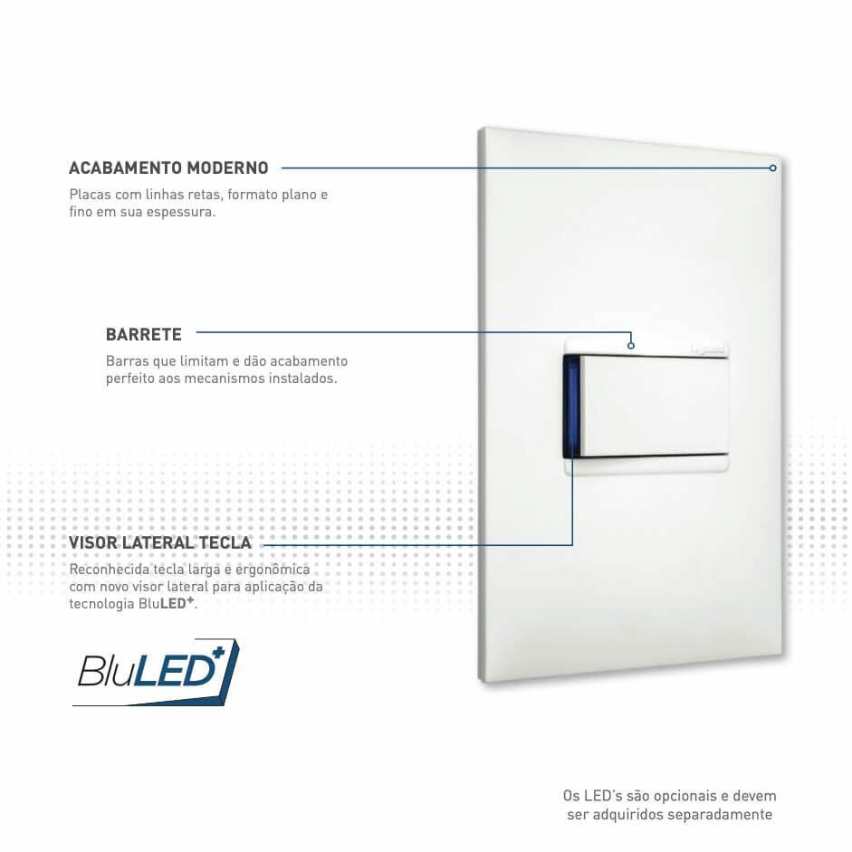 Pial Plus Mais Conjunto 4x2 2 Tomadas 10A Interruptor Pial Plus+ - a partir de R$76,00