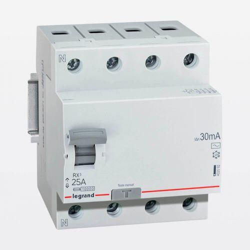 IDR Interruptor Diferencial Residual RX3 4P 25A Bivolt 380V - a