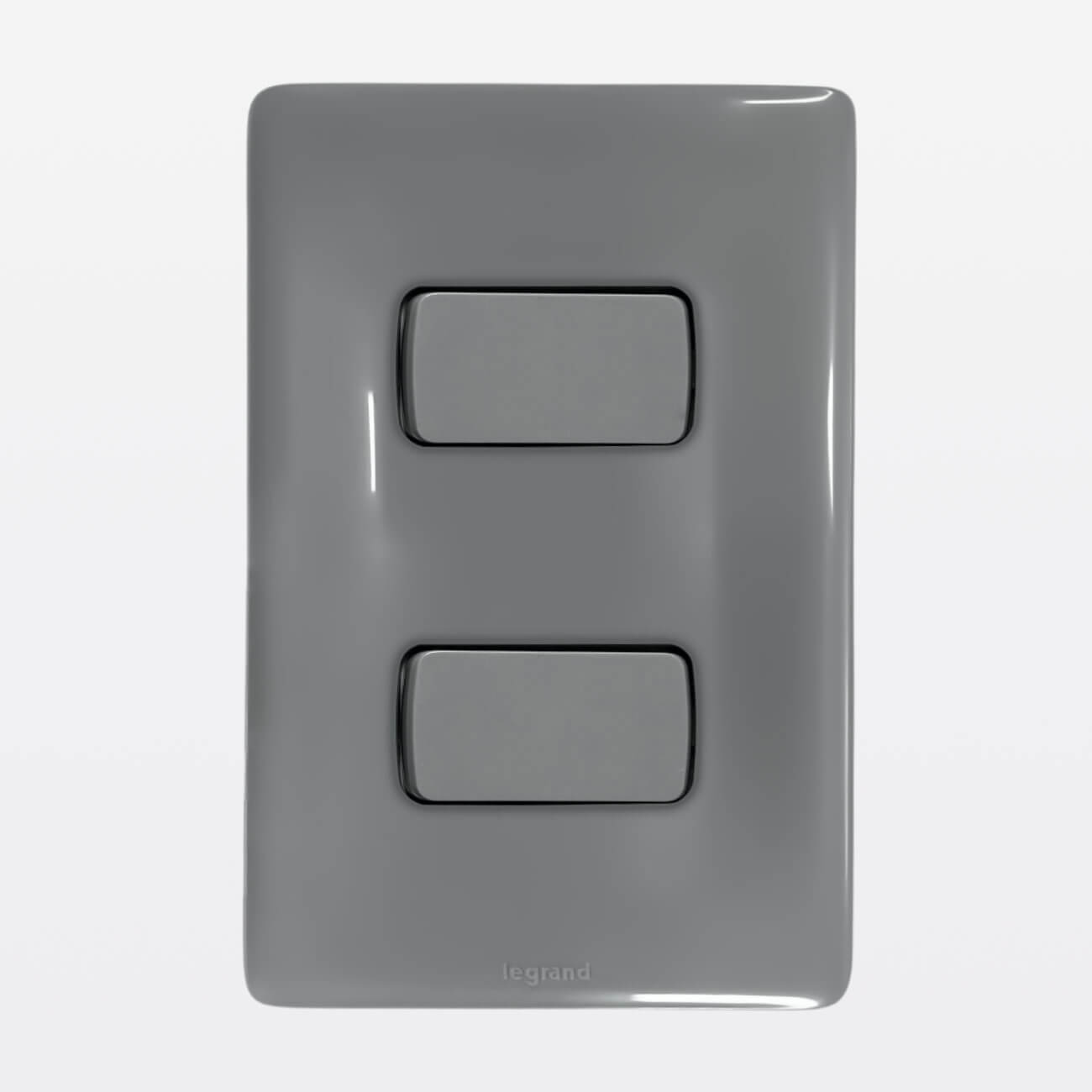 Conjunto 4x2 Zeffia Interruptor Simples e Paralelo 10A Cinza - a