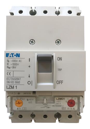 Comprar Disjuntor Caixa Moldada Eaton Lzm1 63a (NOVO) - R$1.149,00