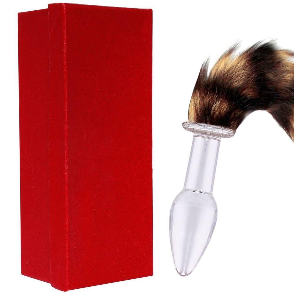 Comprar PLUG ANAL DE VIDRO GRANDE COM RABO