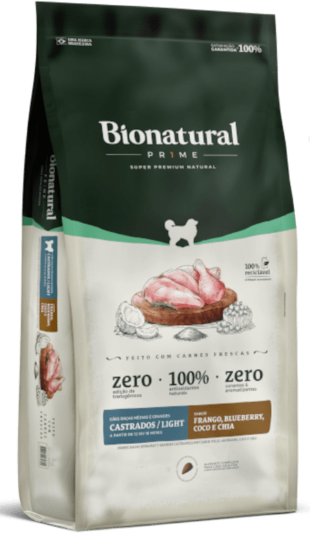 Ração Bio Natural Prime Castrados Light - Imagem 1