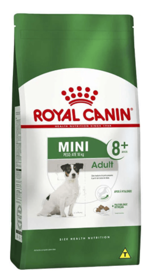 Ração Royal Canin Mini 8+ Porte Pequeno Cães Adultos 7,5 kg a