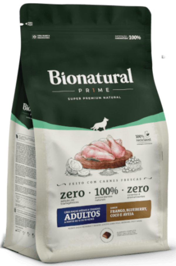 Ração Bio Natural Prime Adultos Raças Médias e Grandes