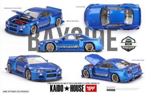 Comprar MINI GT 1:64 Kaido House Nissan Skyline GT-R R34 Blue #158