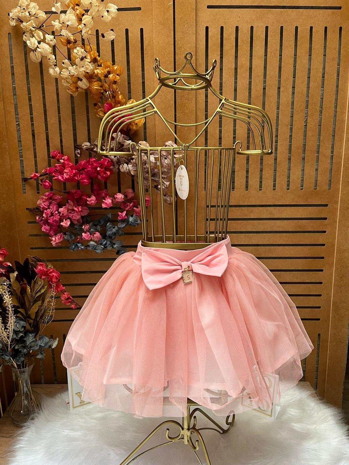 Saia em tule infantil