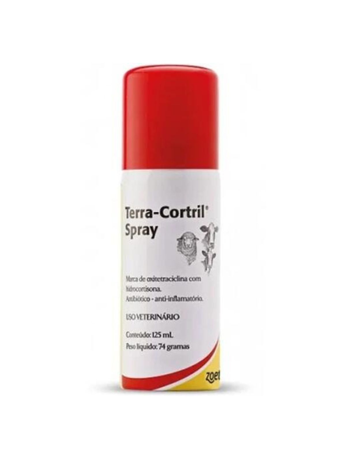 Antibiótico Terra Cortril Spray Zoetis para Cães e Gatos - 125ml - a ...