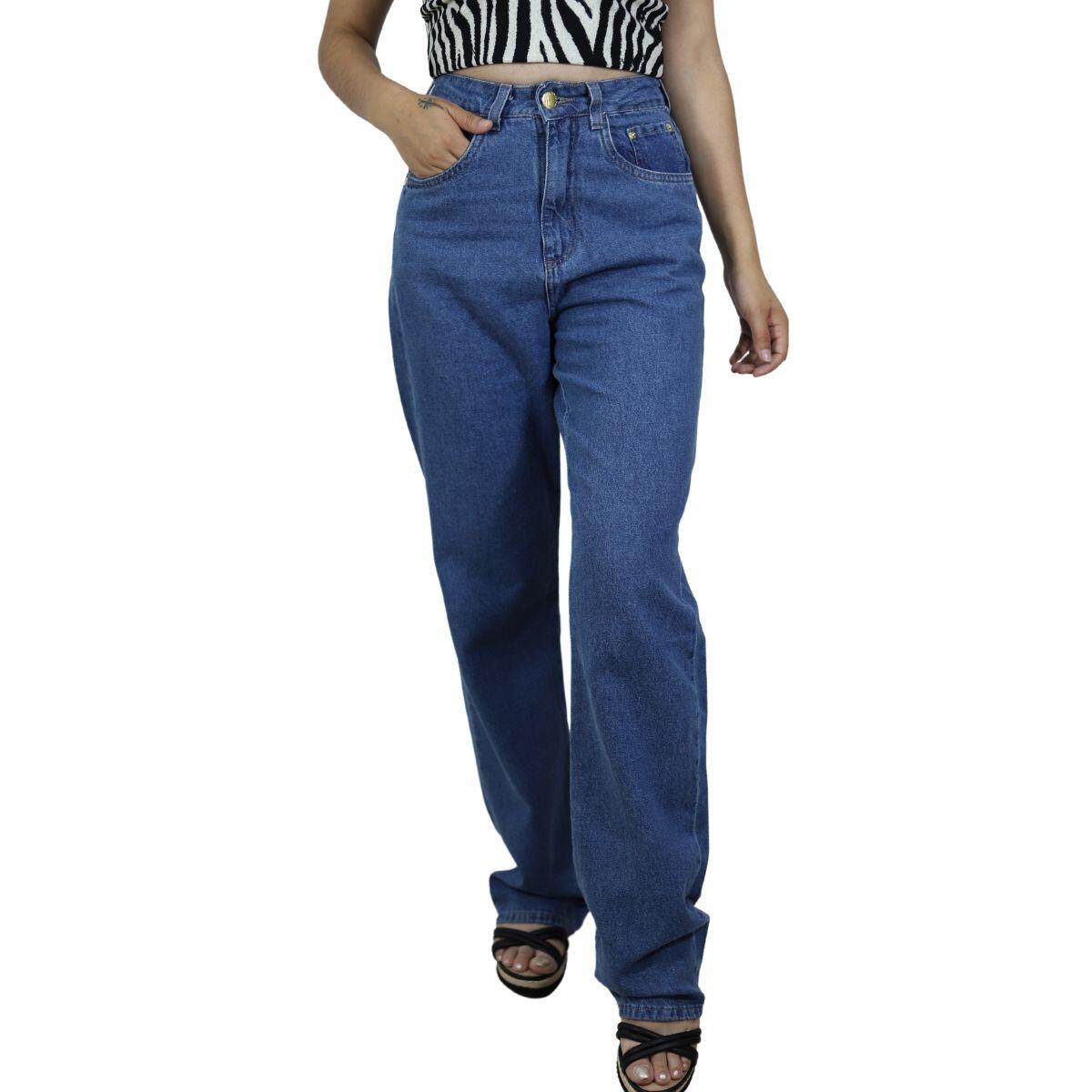 Comprar Calça Jeans Feminina Wide Leg Max Denim 001 5817 - Loja Gisele